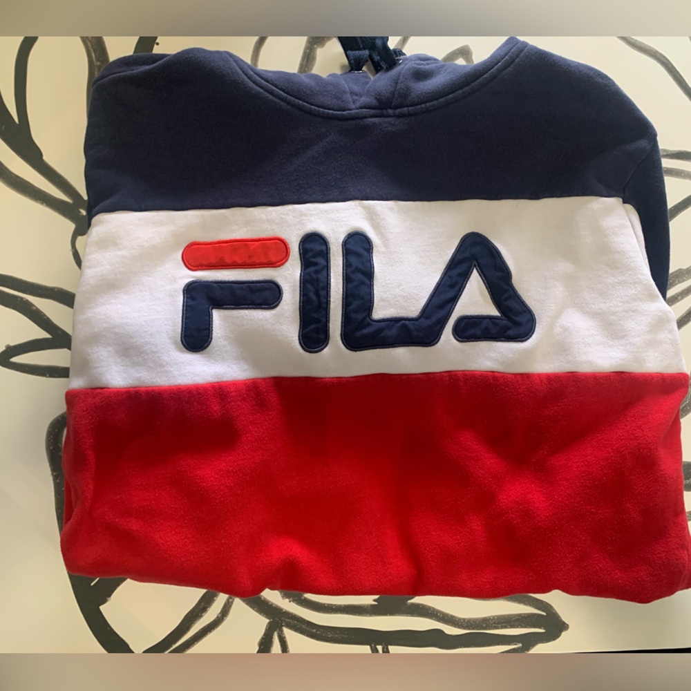 FILA Hooded Sweatshirt. Unisex. Men’s size L. Vintage hoodie. GUC - Picture 9 of 9